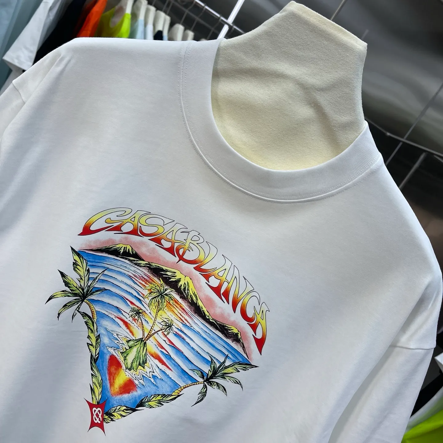 New Arrival Casablanca Classic Series T ～ ， ， 。 ， Classic ， In Stock ！ ：White Black Light Green Orange Pink（5 ） Size：S M L XL XXL